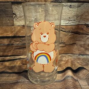 Care Bears Pizza Hut Glass 1983 Cheer Bear Limited Edition Collector Series VTG